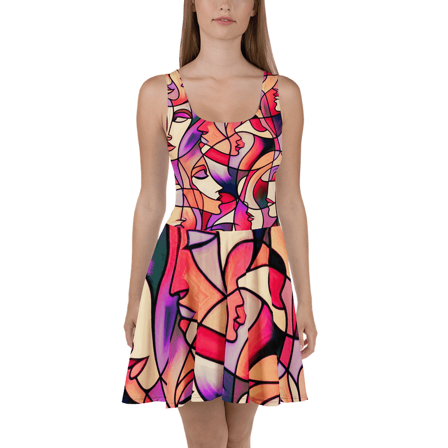 Womеns Faces Skater Dress product image (2)