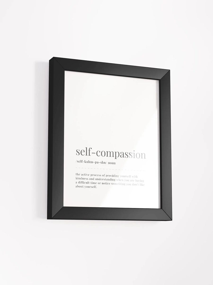 Self-Compassion Definition Framed Print product image (2)