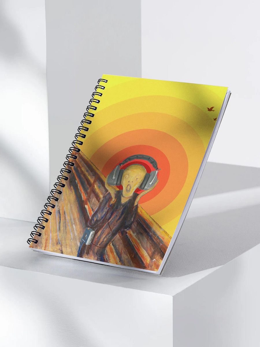 The Fan`s Scream by Frank Fonik, Techno EDM Spiral Notebook product image (3)
