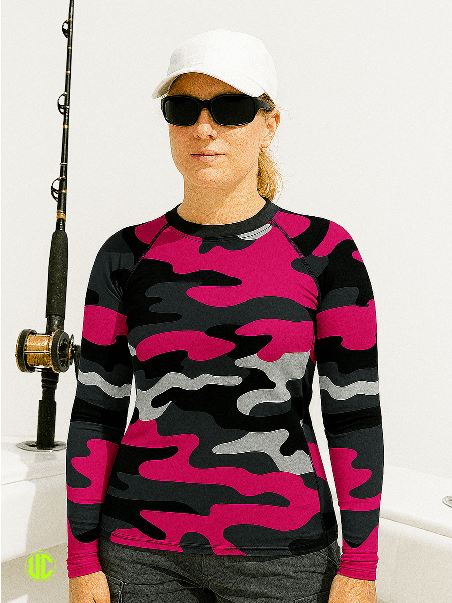 Savage Pink Camo – Women’s Rash Guard product image (7)