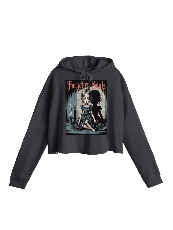 Midnight Veil Designs Gothic Women's Cropped Hoodie - Black, Sizes S-2XL product image (1)