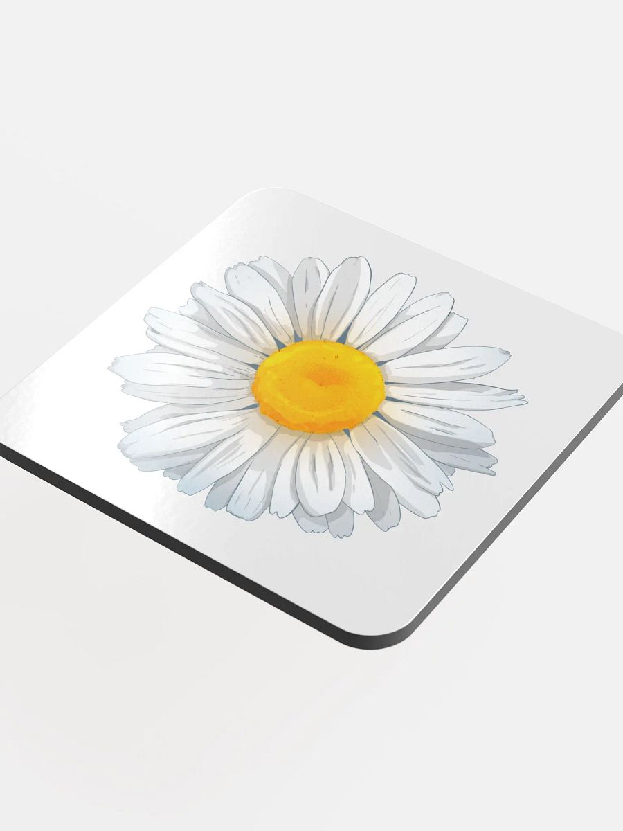 daisy glossed cork coasters product image (4)