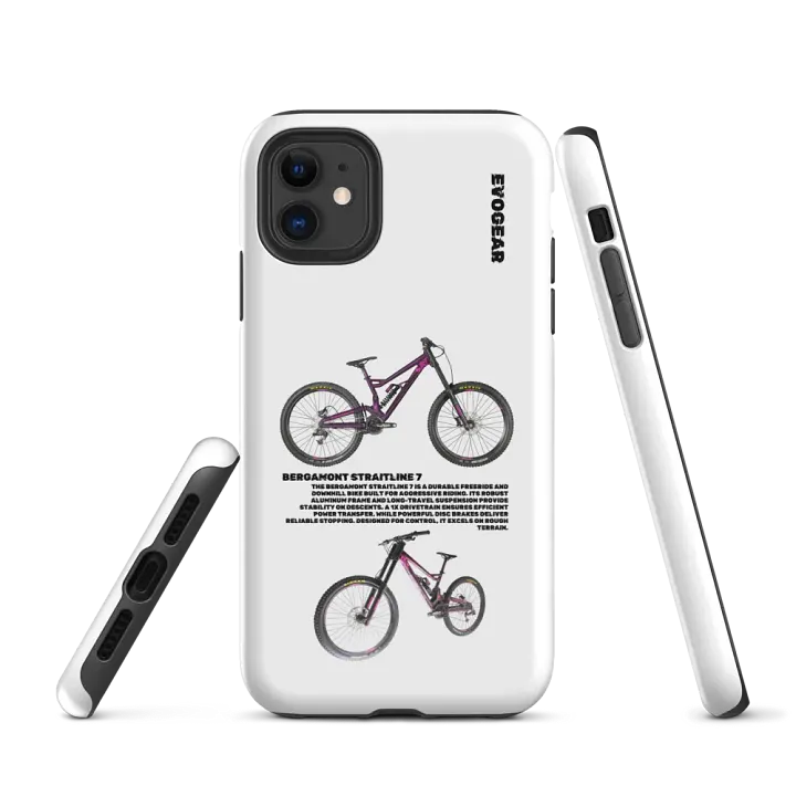 White Bergamont Straitline 7 iPhone Case product image (1)