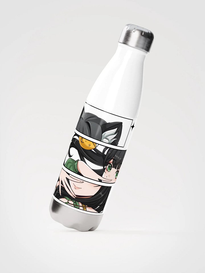 Playful Cat-Eared Anime Water Bottle product image (2)
