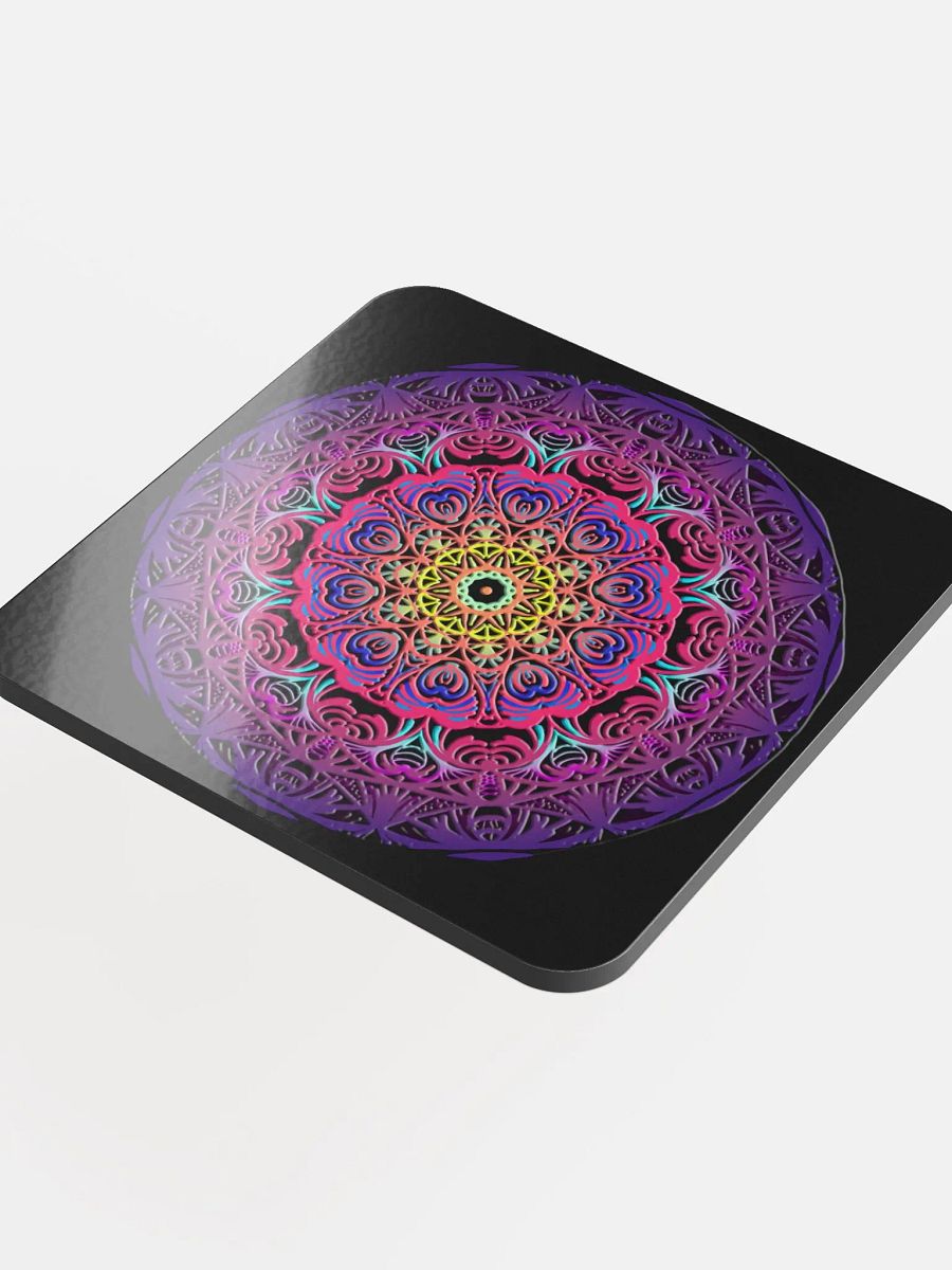 Vibrant Mandala Cork Coaster product image (4)