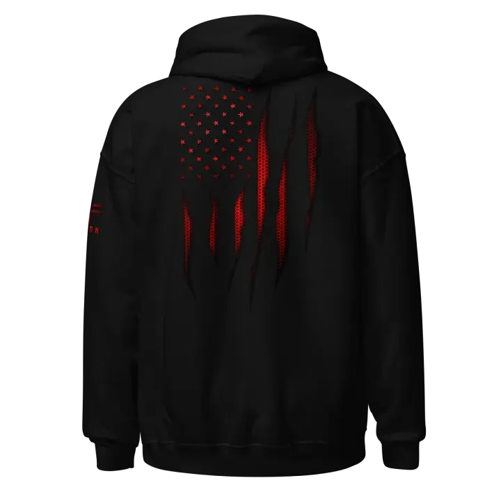 Red Carbon Onyx American Flag Hoodie product image (1)