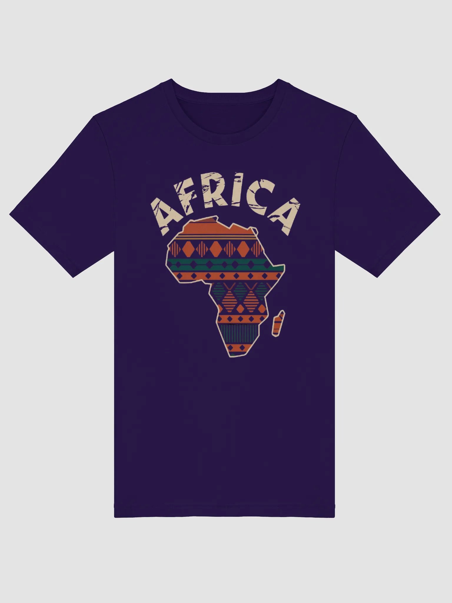 Africa Map African Print Pattern Pan Africa Supersoft T-shirt product image (55)
