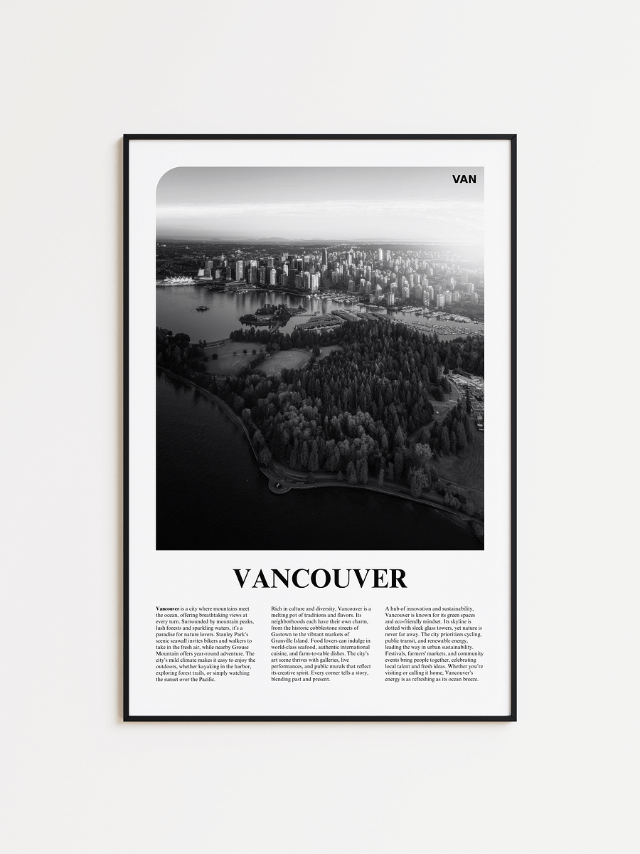 Vancouver 01 Newspaper Poster product image (1)