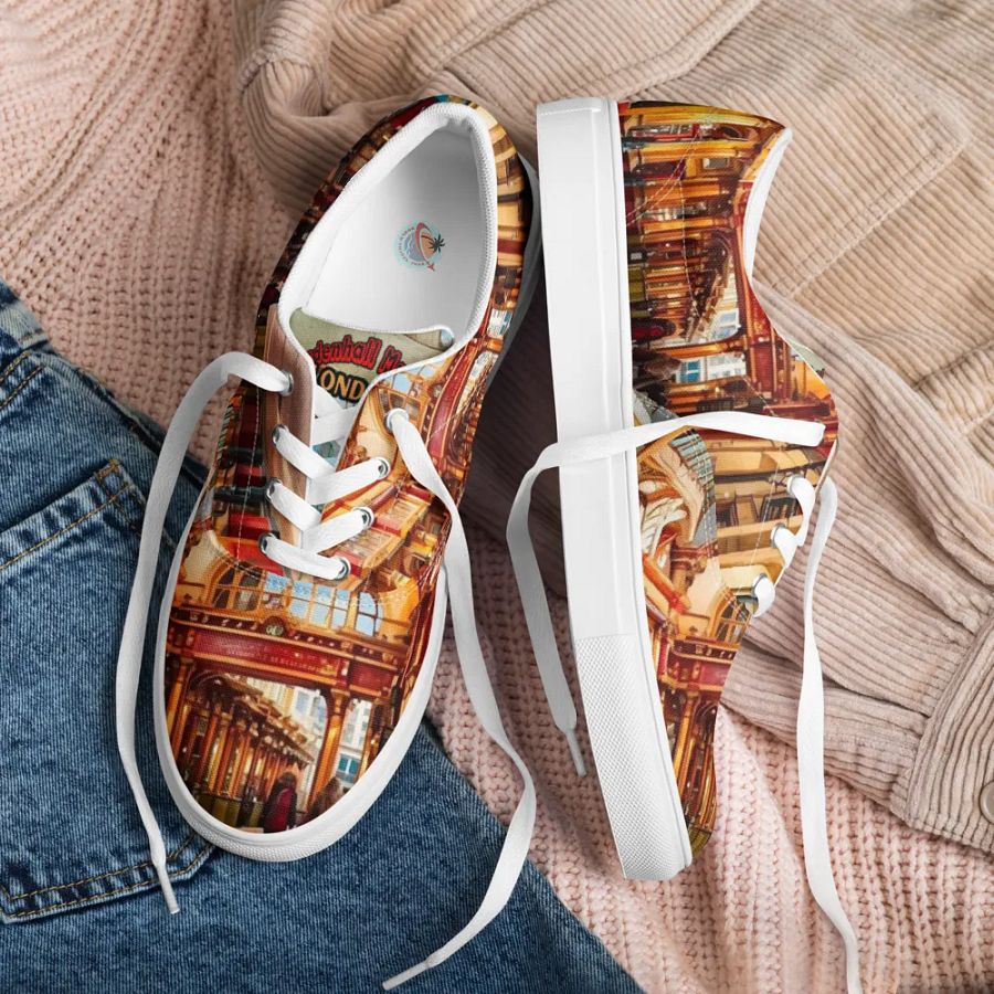 Leadenhall Market London All Over Print Canvas Shoes product image (7)