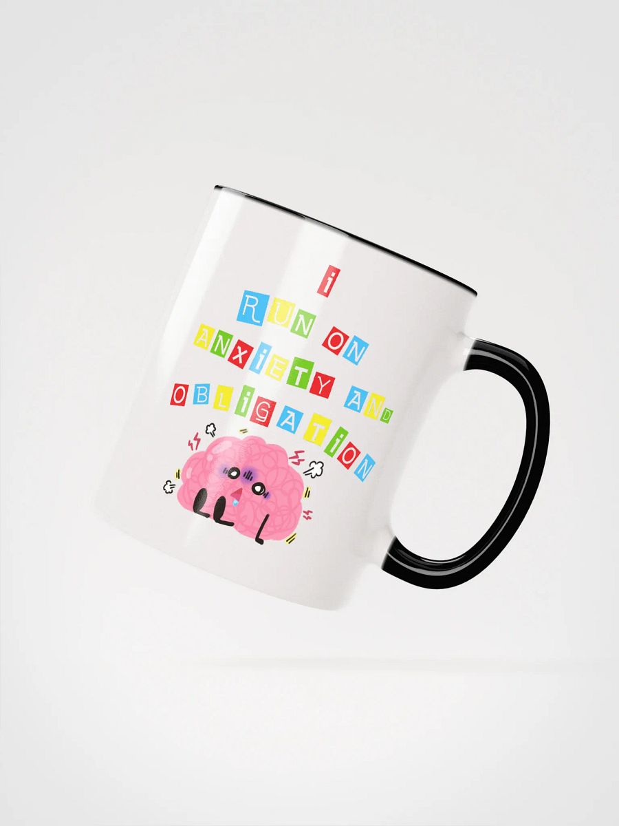 I Run On Anxiety And Obligation Accent Mug product image (3)