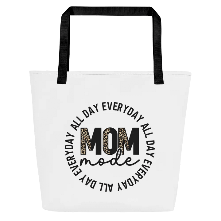 'Leopard Print Mom mode' Customizable Tote Bag product image (1)