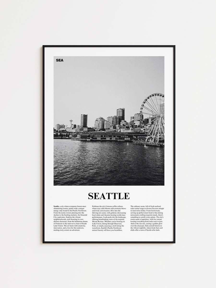 Seattle 03 Newspaper Poster product image (1)