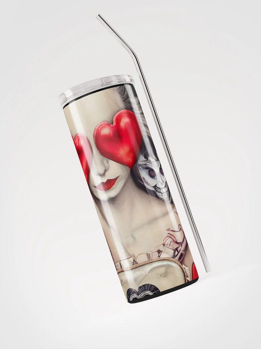 Gothic Queen of Hearts Stainless Steel Tumbler: Regal Romance product image (3)