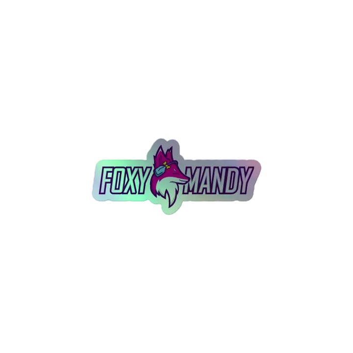 FoxyMandy LOGO Holographic Sticker product image (2)