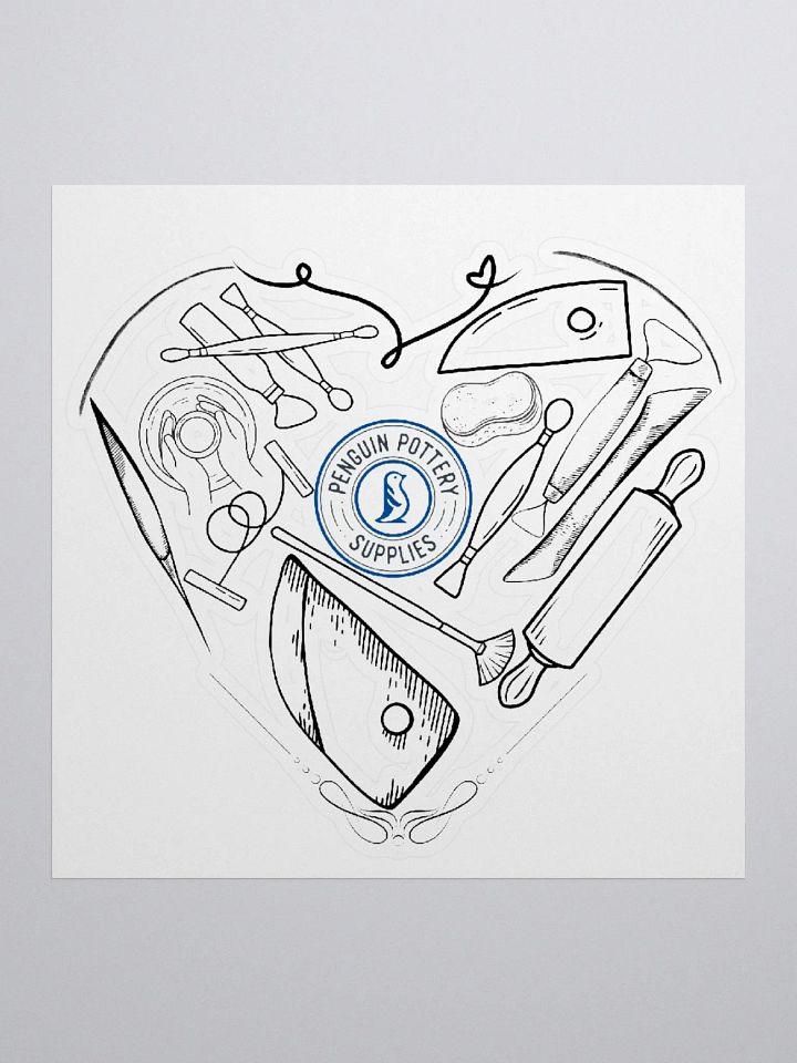 Penguin Pottery Love Sticker Limited Edition product image (1)