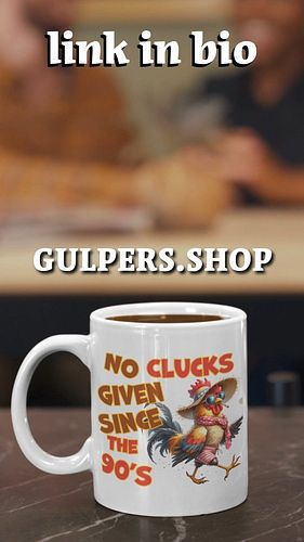 #funmugs #coffecomedy #noveltymug #coffeelovers #noclucksgiven #creative #craftypads #giftmugs #90s
