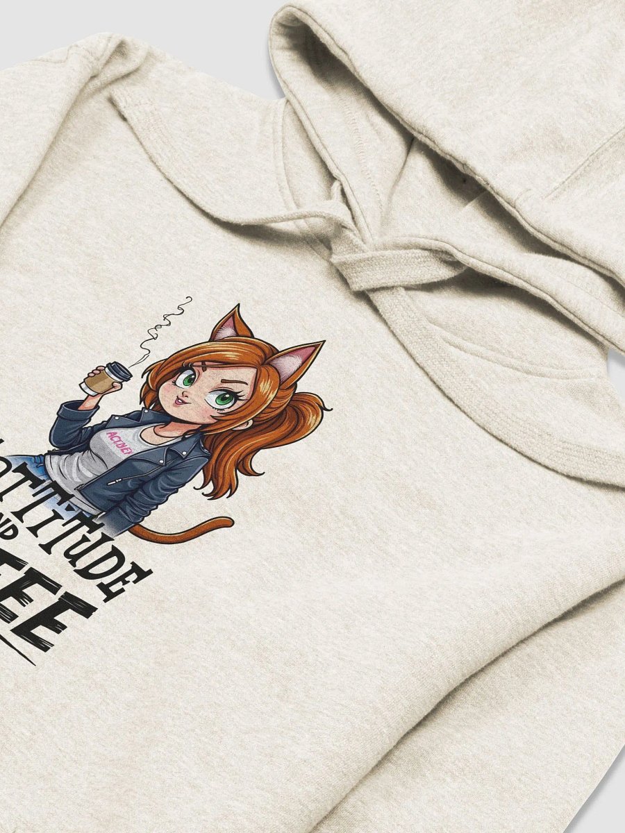 Cat-Titude and Coffee Premium Hoodie product image (23)