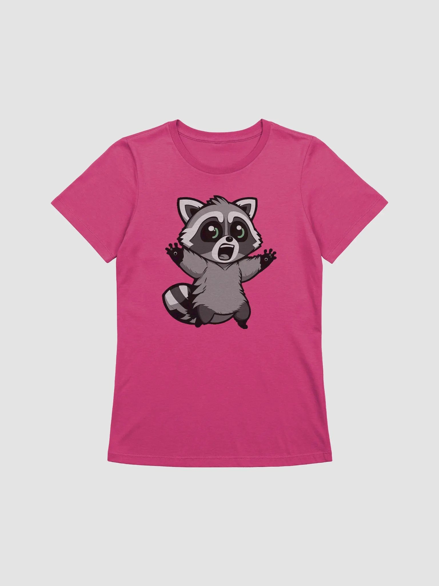 Surprised Sleepy Raccoon Shirt (Womans) product image (2)
