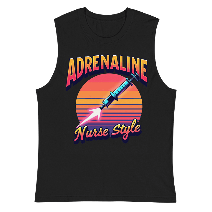 Retro Nurse Adrenaline Muscle Tank product image (3)