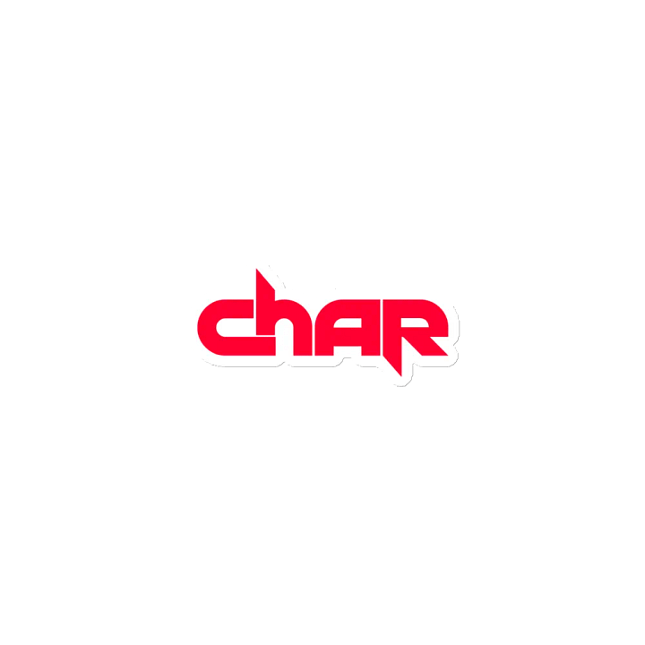Bold Red 'char' Die-Cut Magnets product image (1)