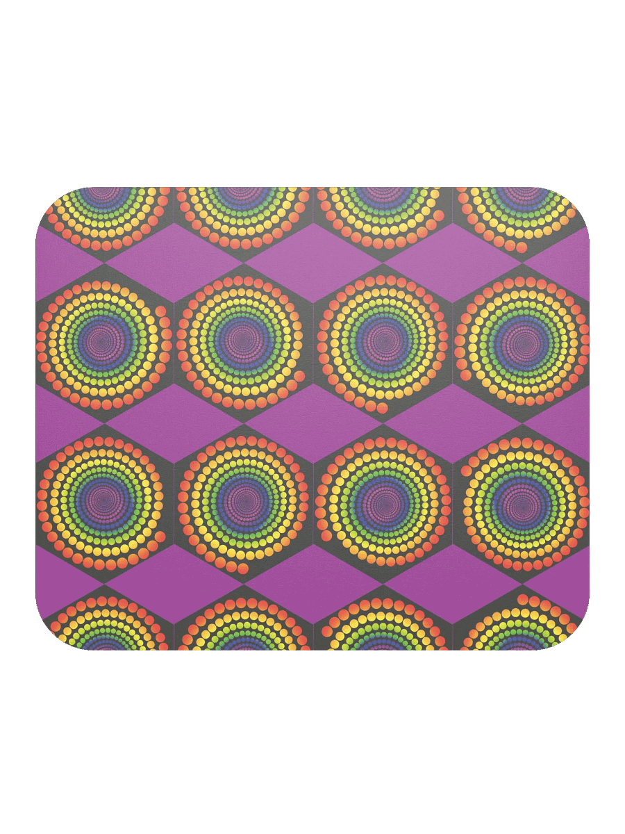 Vivid Spirals Mouse Pad product image (1)