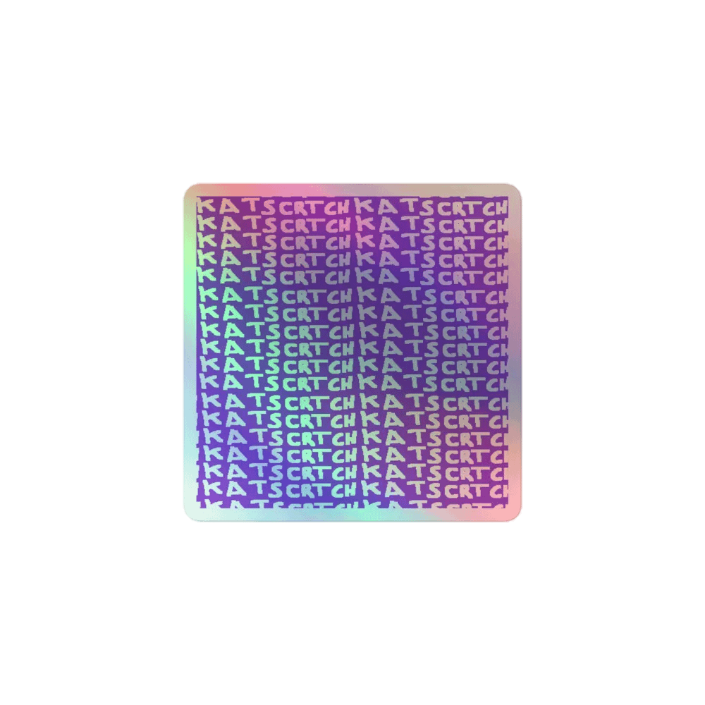 KatScrtch Holo Sticker product image (1)