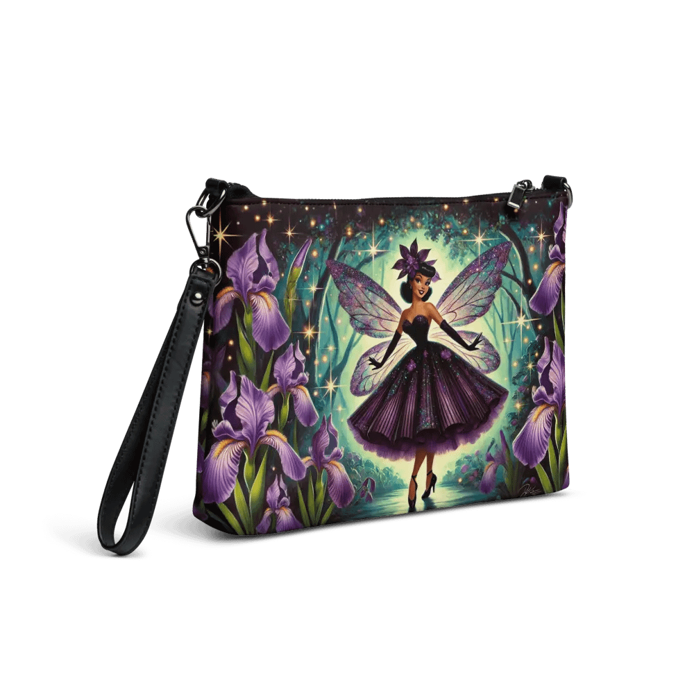 Enchanted Purple Iris Fairy Crossbody Bag - Fairytale Purse product image (4)