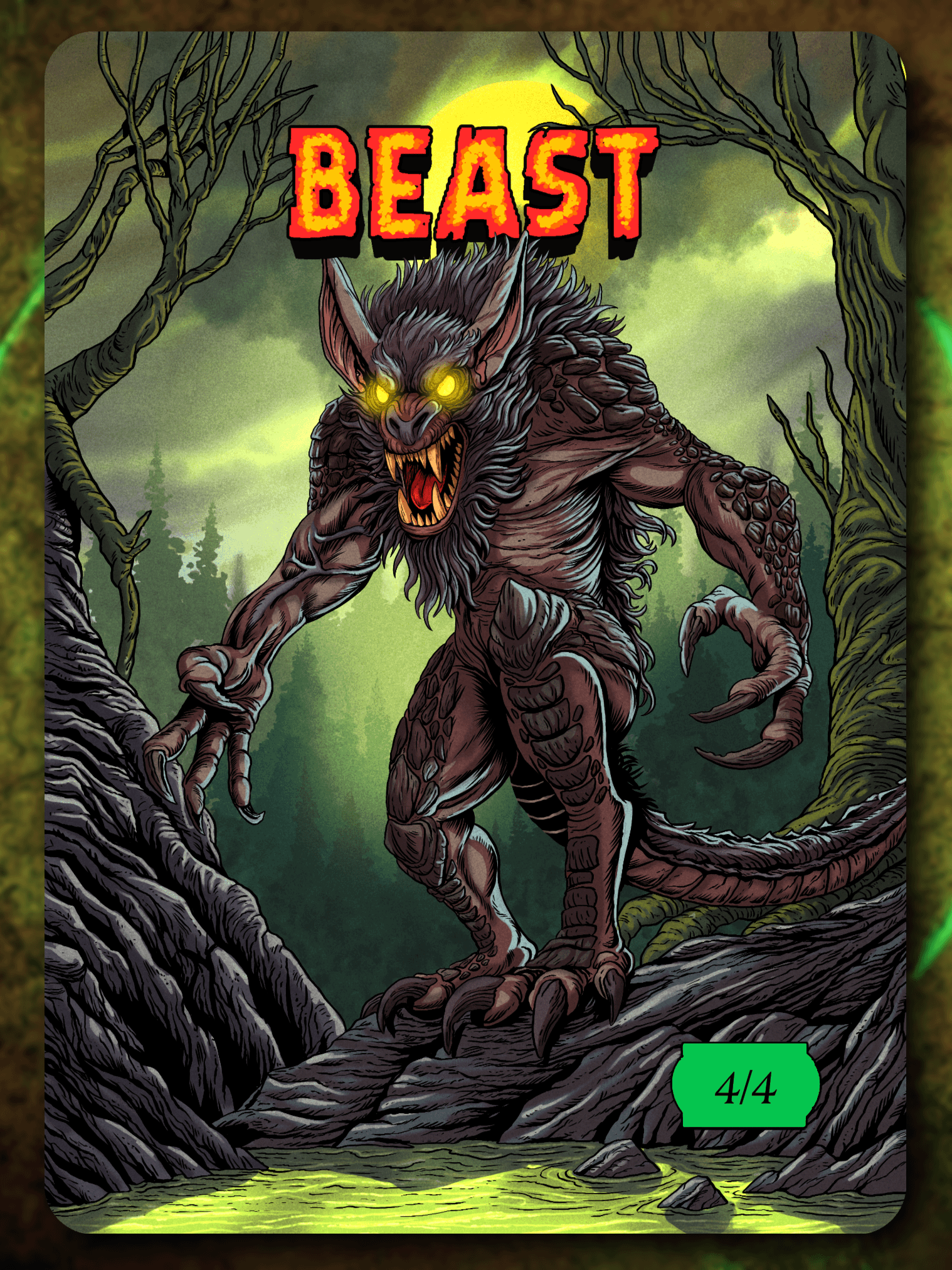 Beast 4/4 Full Art Token product image (1)
