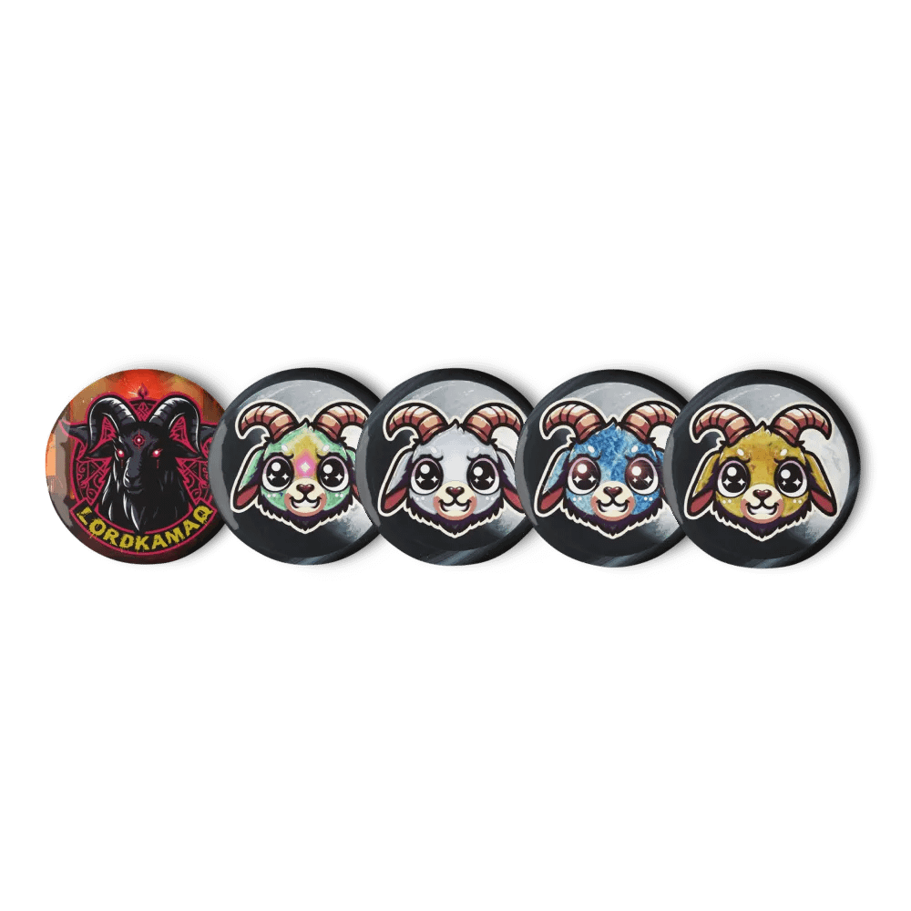 LordKamaq Cosmic Goat Pin Set product image (1)