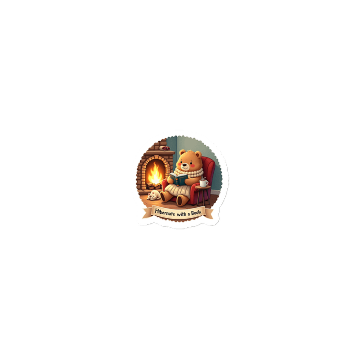 Hibernate with a Book - Cozy Bear Magnet product image (1)