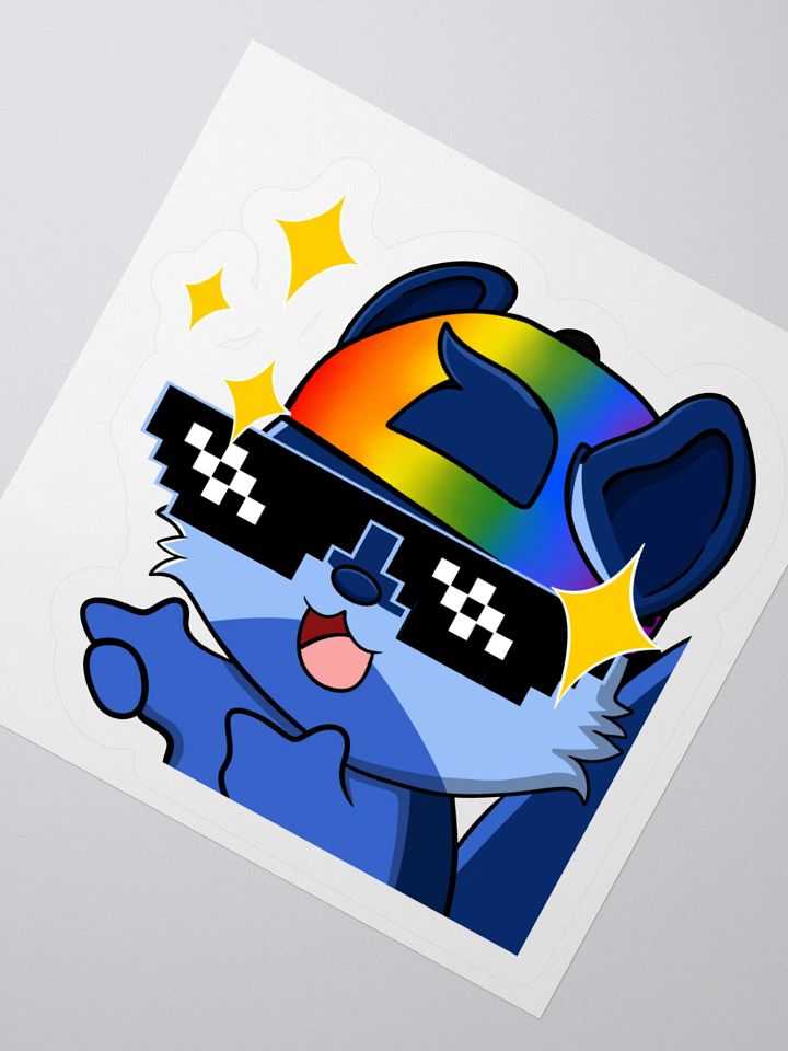Pride Cool Guy Bandit Sticker product image (2)