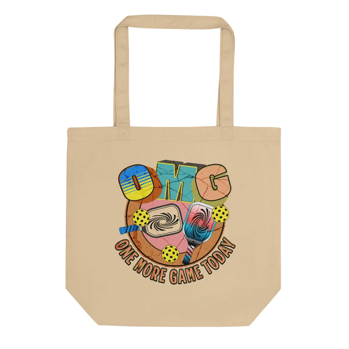 OMG One More Game Today Pickleball Retro Tote Bag product image (1)