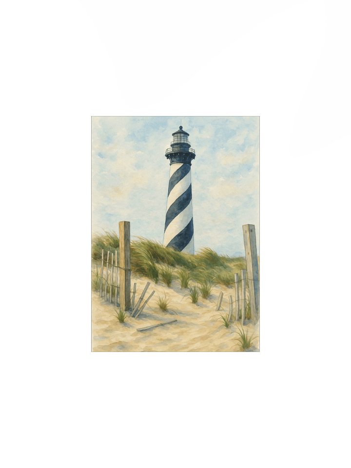 Cape Hatteras Lighthouse Watercolor Poster product image (6)