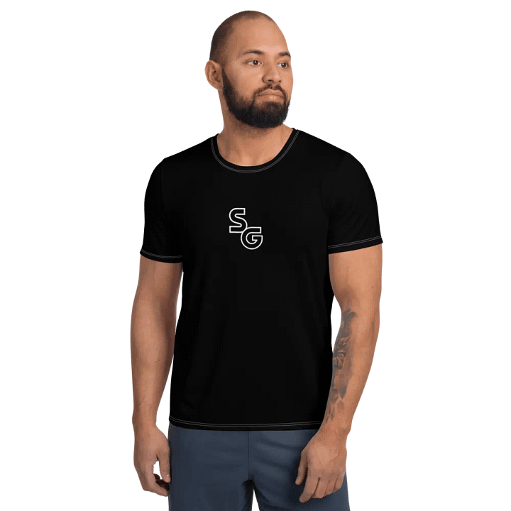 SG B/W Logo Black Athletic Tee product image (1)