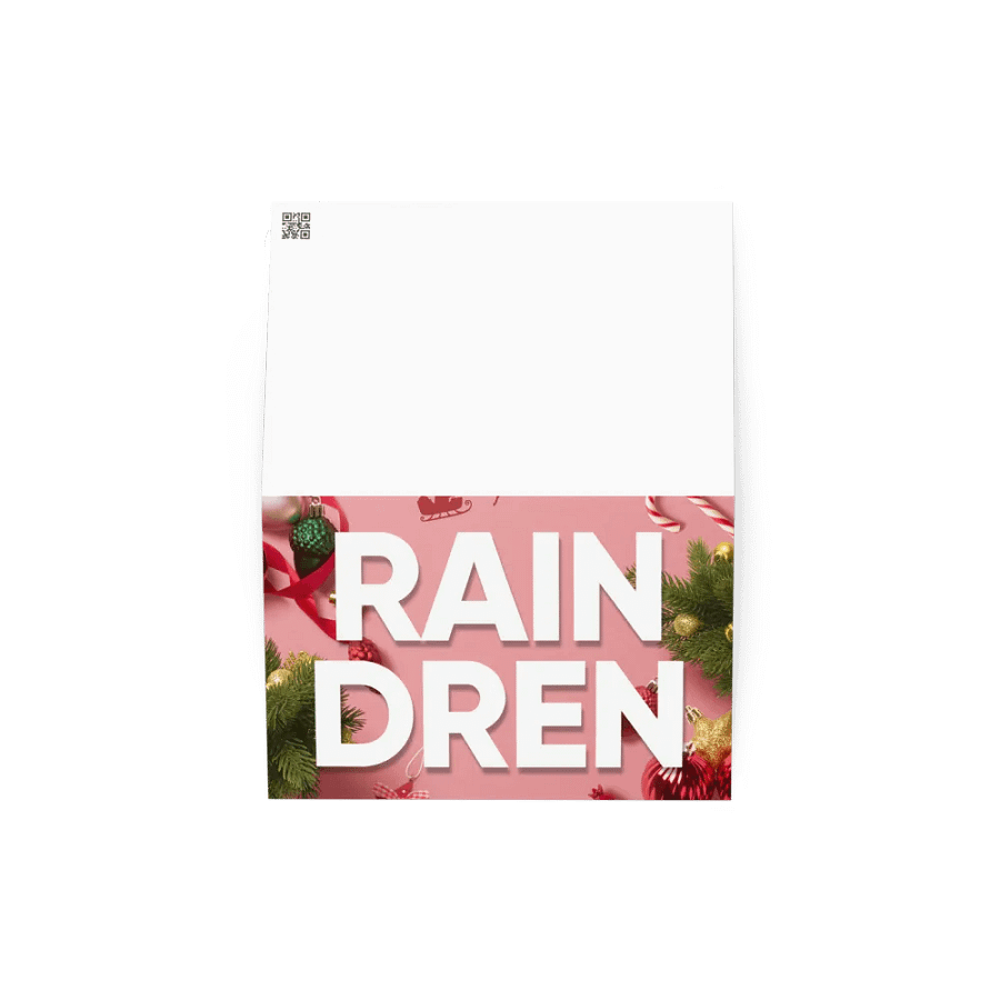 Raindren Greeting Card with Customisation product image (4)
