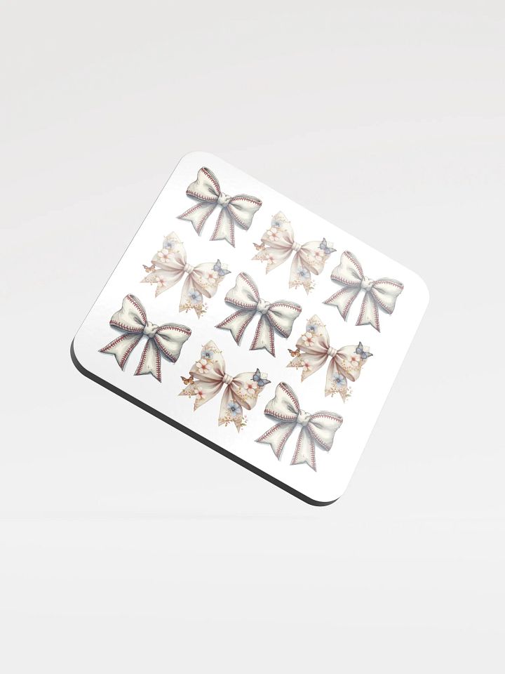 Spring Bows Baseball Vintage Elegance Cork Coasters product image (2)