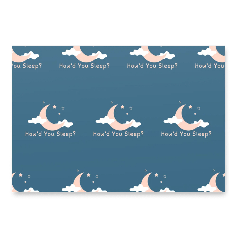 How'd You Sleep Wrapping Paper product image (2)