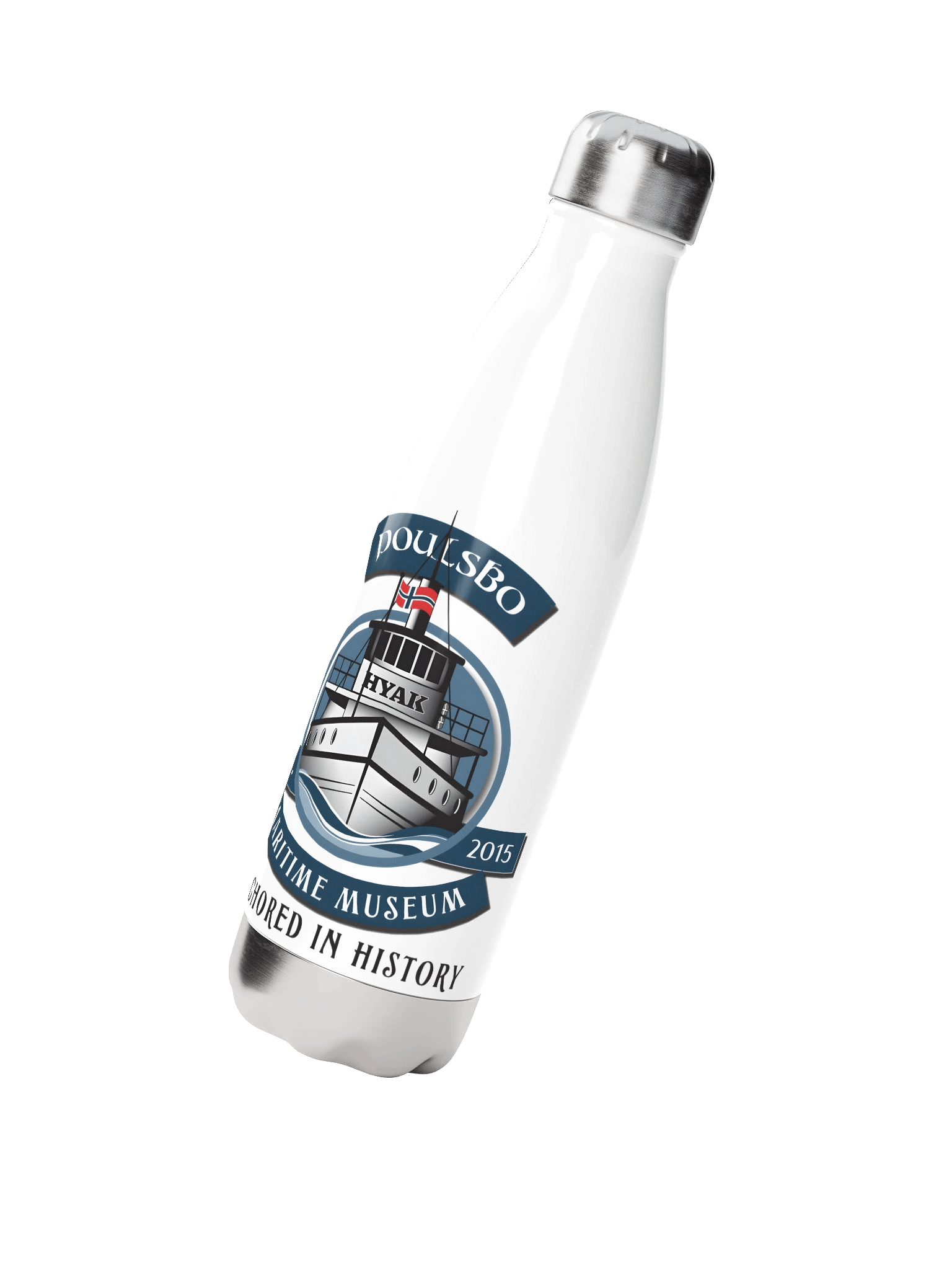Hyak Maritime Museum Stainless Steel Water Bottle product image (2)