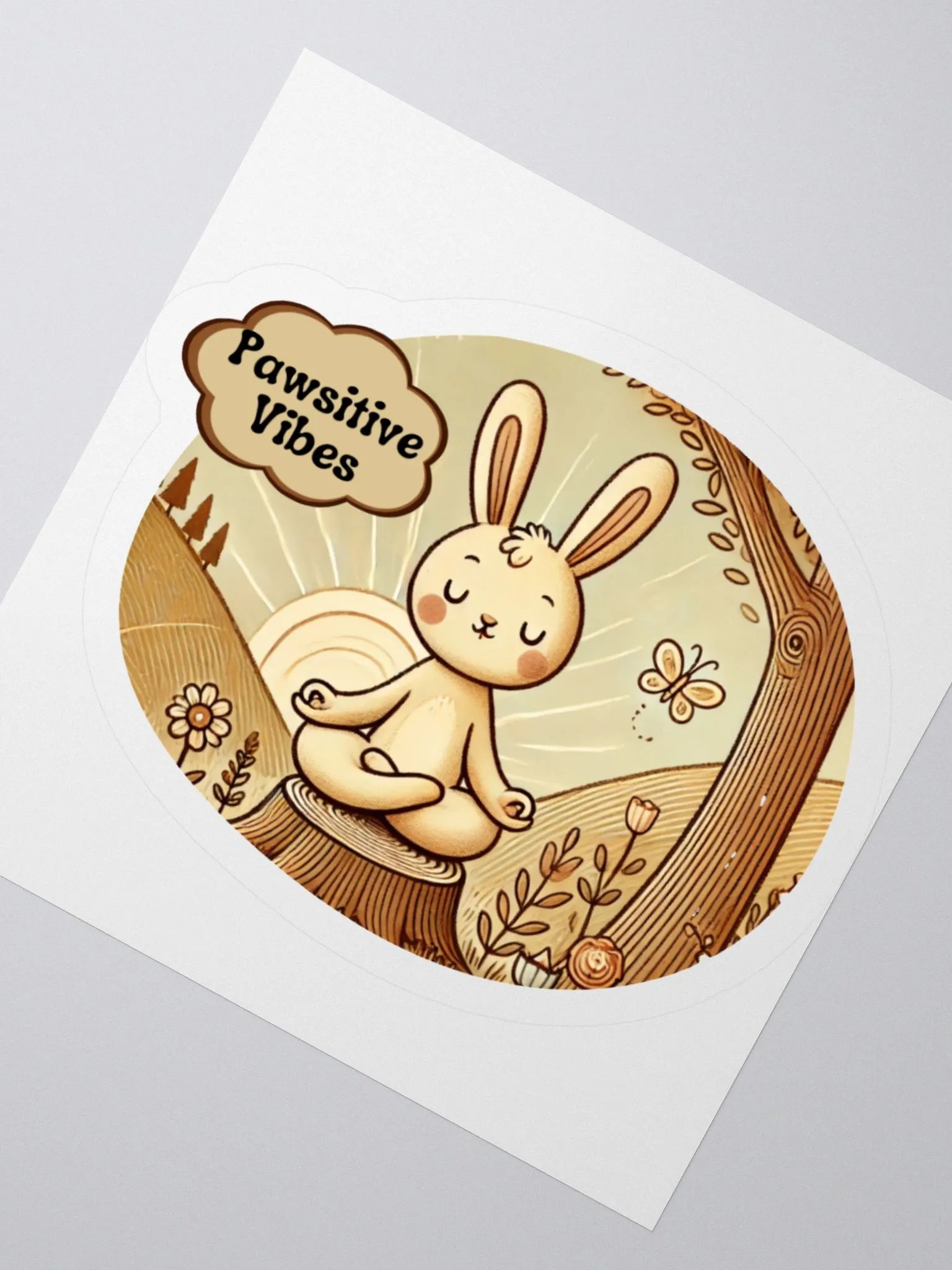 Pawsitive Vibes (Kiss Cut Stickers) product image (2)