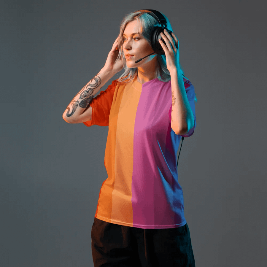 Lesbian Pride Flag - All-Over Print Jersey product image (7)