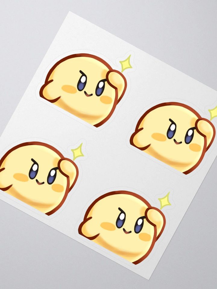 Kirb Salute 4 Sticker Sheet product image (2)