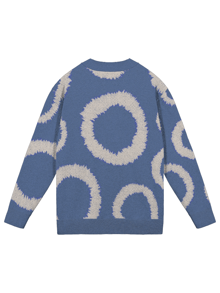 Mystic Blue Jacquard Knit Cardigan product image (6)