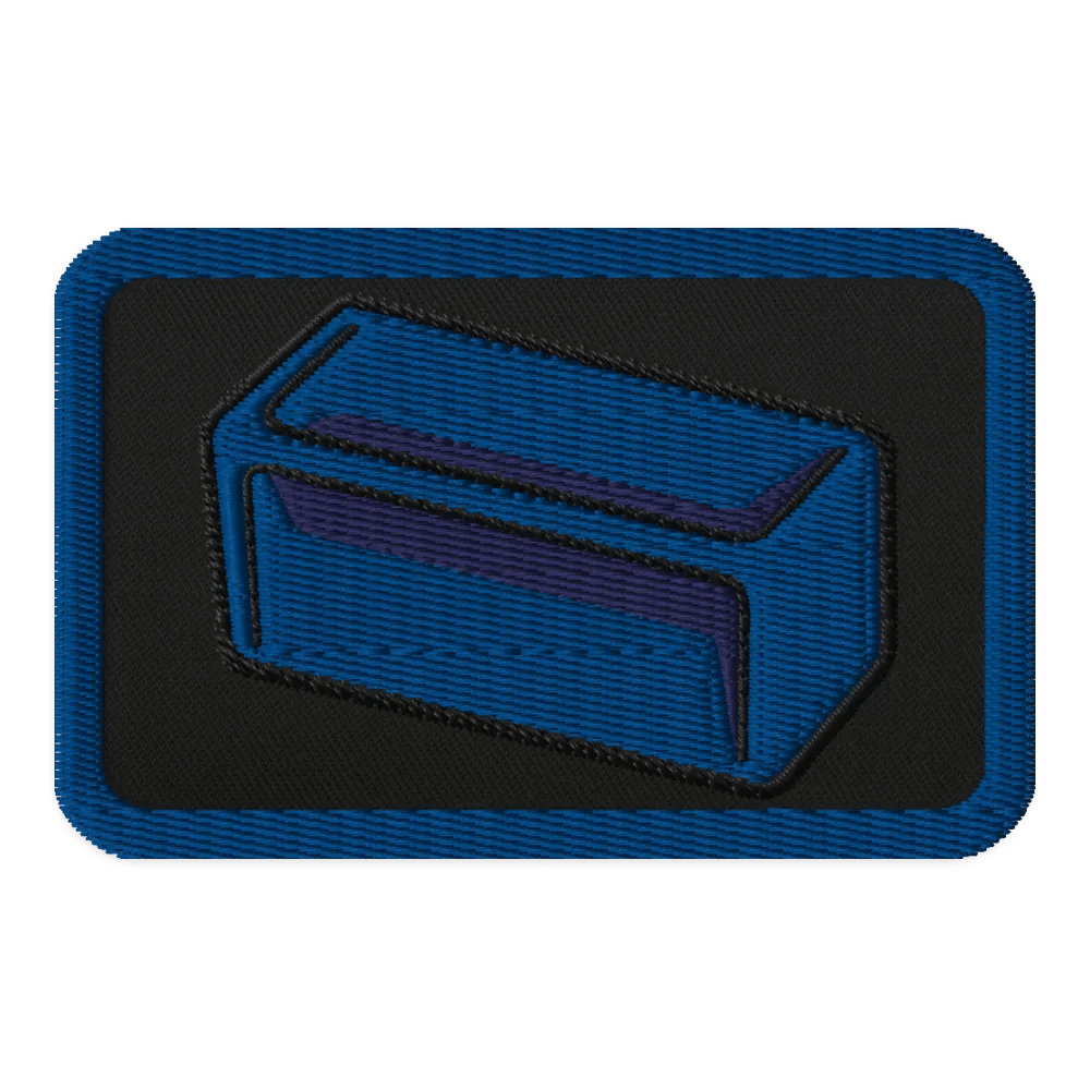 Blue Sample Embroidered Patch product image (1)