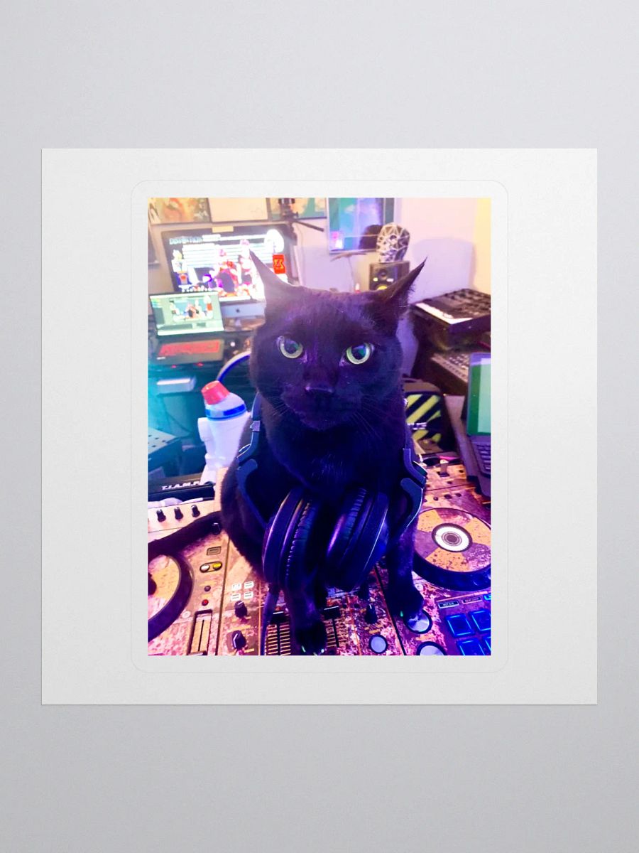 DJ STRIGOI MIXMASTER KISS CUT STICKER product image (1)