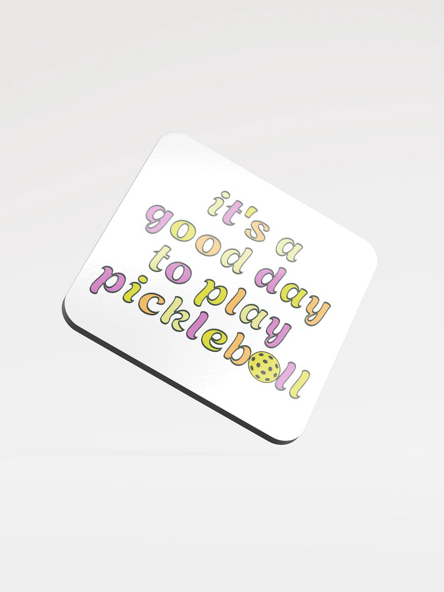 Its A Good Day To Play Pickleball Cork Coaster product image (2)