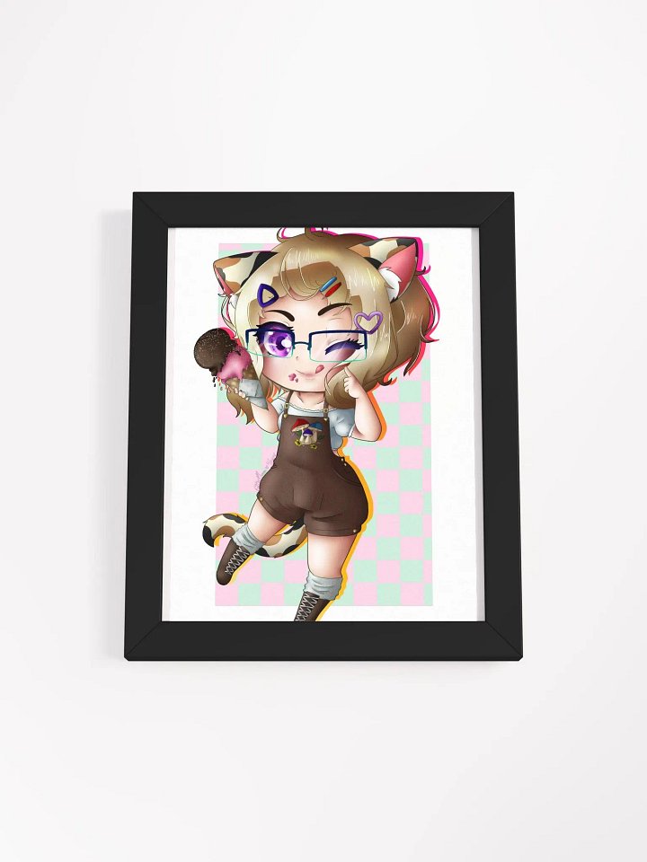 Ice Cream Chibi - Framed Print product image (1)