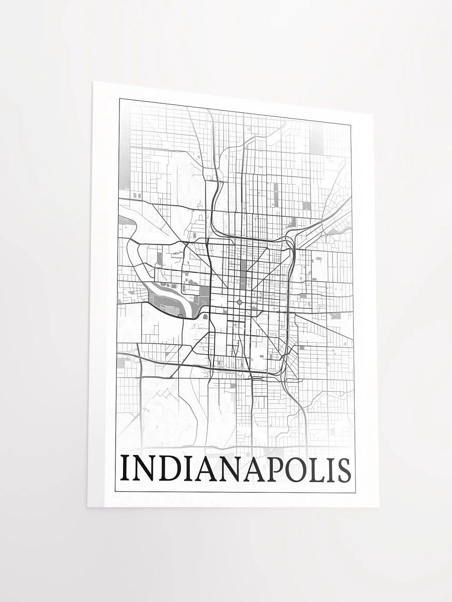 Indianapolis, Indiana, USA, city map print product image (14)