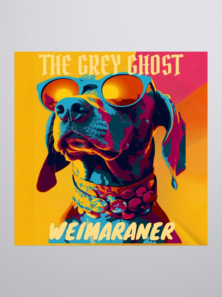 The Grey Ghost Weimaraner Kiss Cut Sticker product image (1)