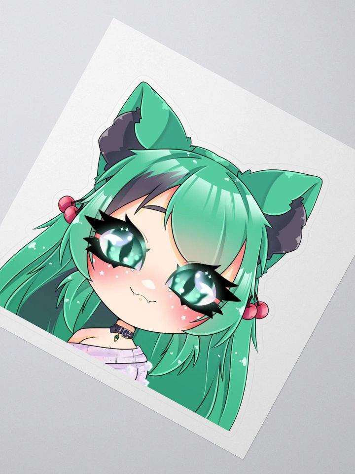 Mintzey Moon Half Chibi (Sweater) (Full Border) Sticker product image (2)