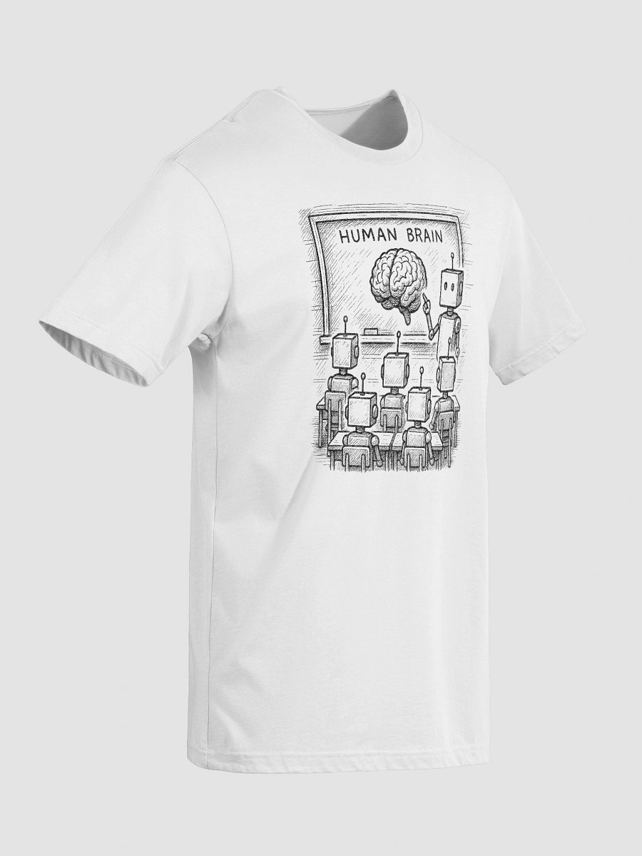 What…? Human? - Robot Classroom - White Tee product image (9)